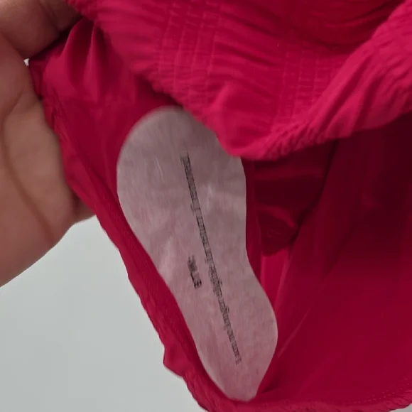 Andie Lucaya Smocked One-Piece Swimsuit Pink Textured Women's Size L - Picture 8 of 9